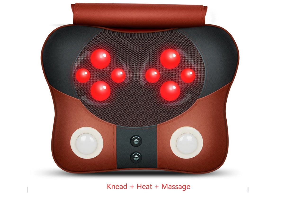 Cervical spine massager neck waist back shoulder massage pillow