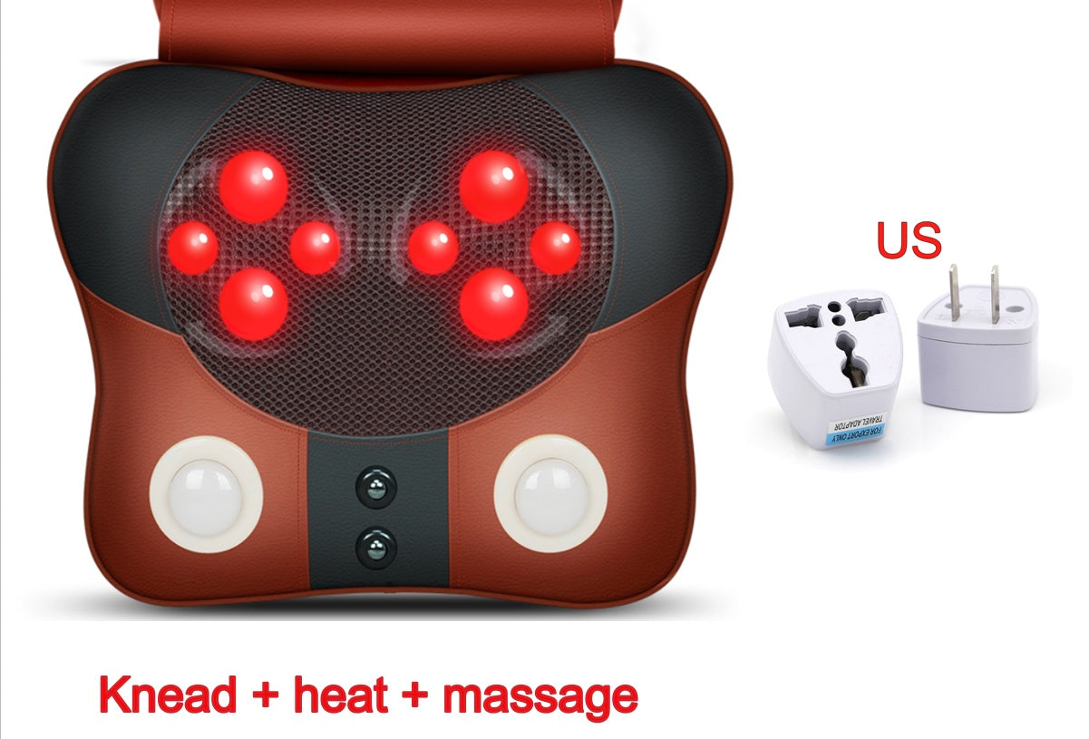 Cervical spine massager neck waist back shoulder massage pillow