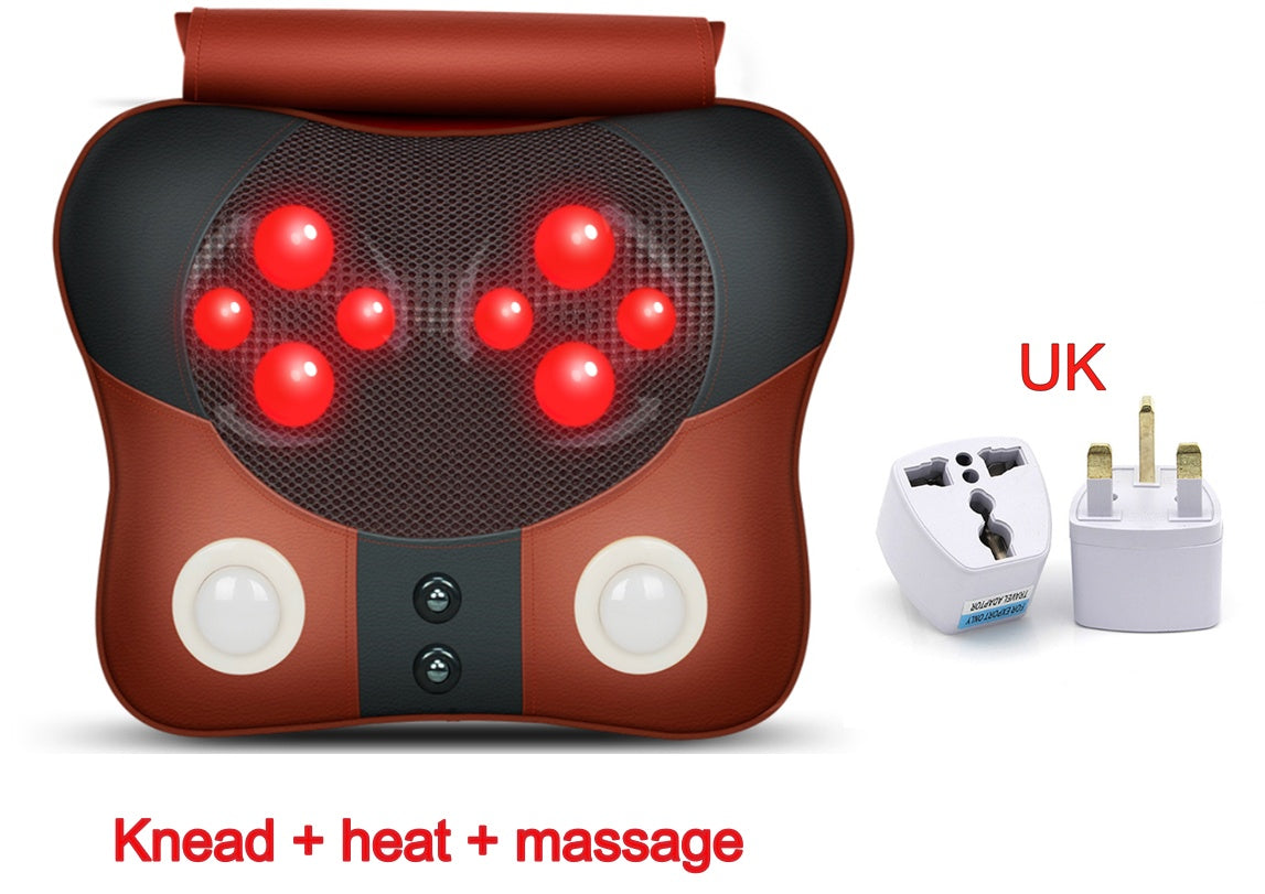 Cervical spine massager neck waist back shoulder massage pillow