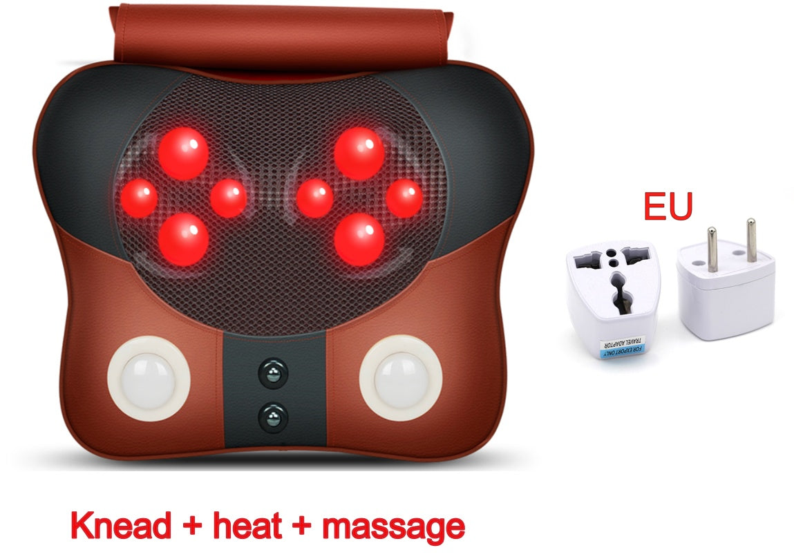 Cervical spine massager neck waist back shoulder massage pillow