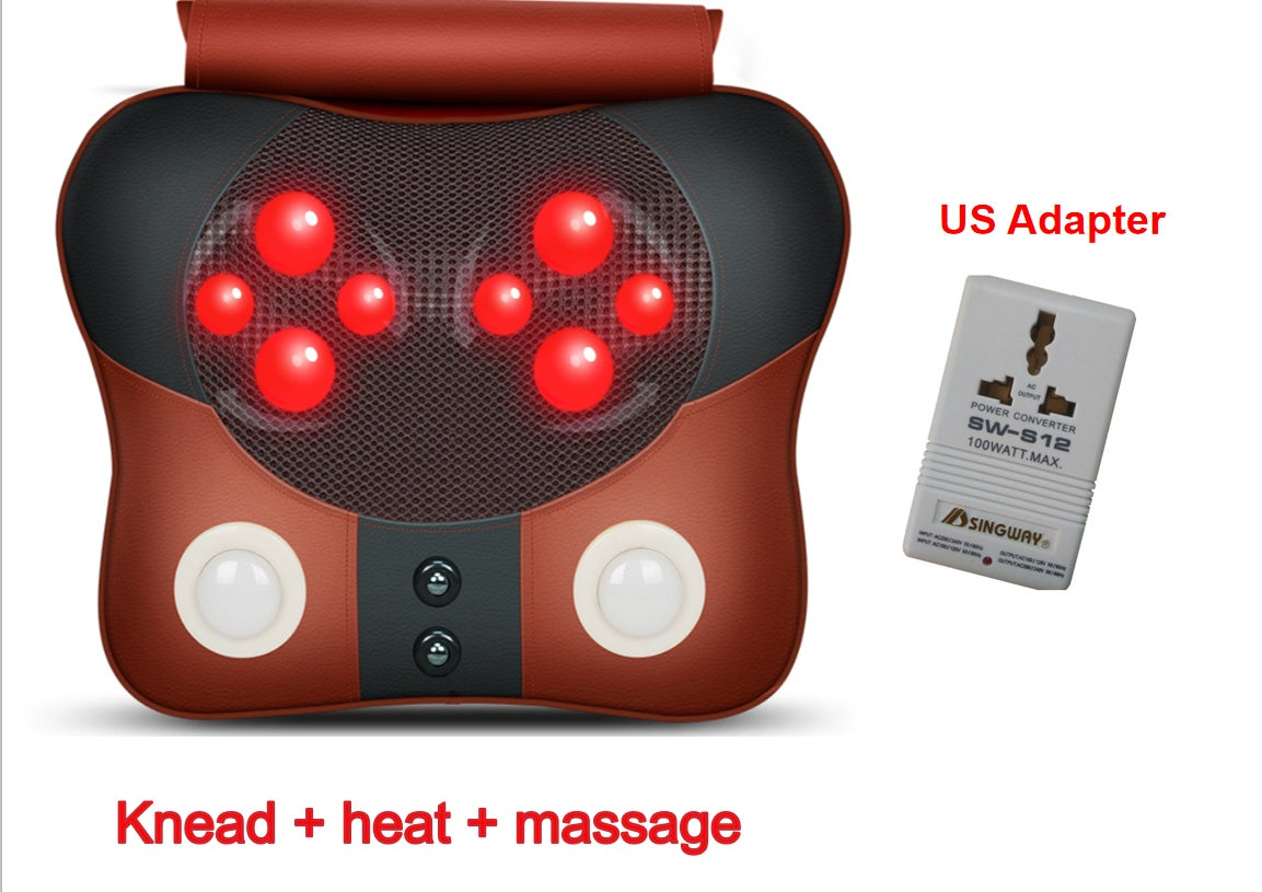 Cervical spine massager neck waist back shoulder massage pillow