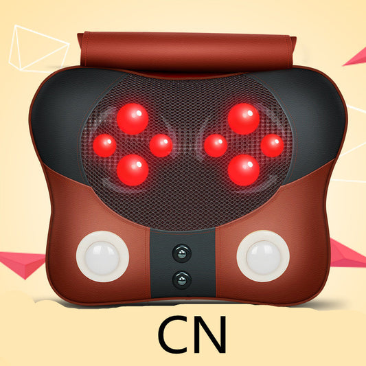 Cervical spine massager neck waist back shoulder massage pillow
