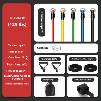 Multifunctional Training Pulling Rope Home Fitness Equipment Female Chest Expander Suit